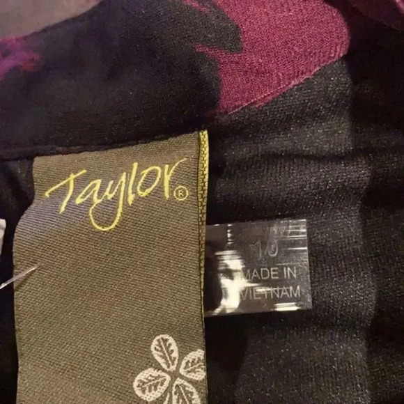 Taylor Floral Print V-Neck 3/4 Sleeve Jersey Midi Dress - Picture 8 of 16